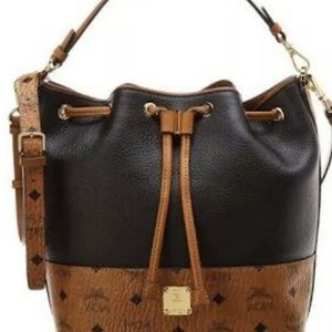 MCM Geonautic Visetos Bucket Bag &Crossbody